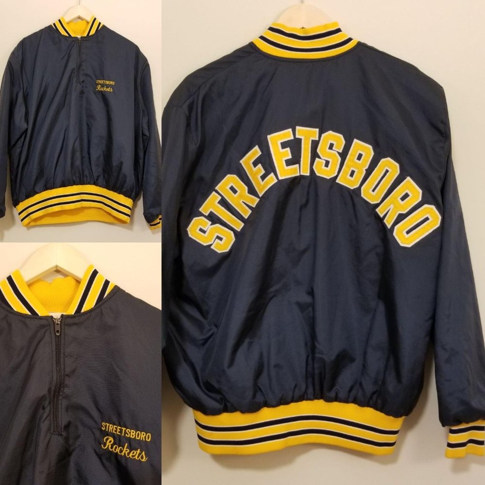 Windbreaker. Navy. Custom. M/L. Satin. Unisex